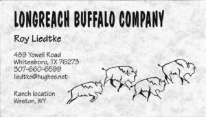 Longreach Buffalo Co BC