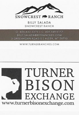 Billy Salada Business card